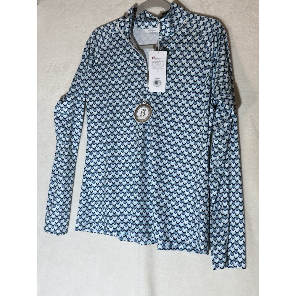 Lady Hagen Women's Long Sleeve Golf 3/4 Zip Up NWT Size Large UV Protection